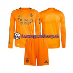 Uit Tenue van Real Madrid Kind 2-13 jaar 2024-25 Lange Mouw