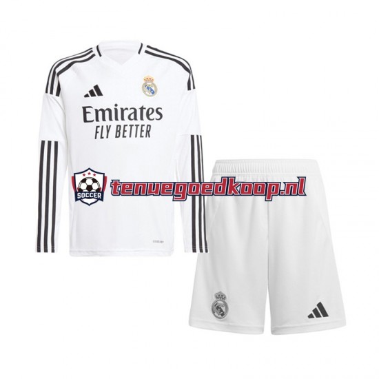 Thuis Tenue van Real Madrid Kind 2-13 jaar 2024-25 Lange Mouw