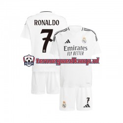 Thuis Tenue van Real Madrid Cristiano Ronaldo 7 Kind 2-13 jaar 2024-25 Korte Mouw