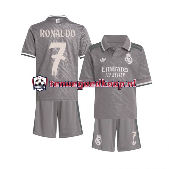 3de Tenue van Real Madrid Cristiano Ronaldo 7 Kind 2-13 jaar 2024-25 Korte Mouw