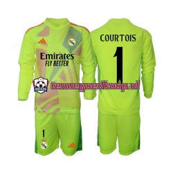 4de Tenue van Real Madrid Keepersshirt COURTOIS 1 Kind 2-13 jaar 2024-25 Lange Mouw