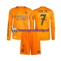 Uit Tenue van Real Madrid Vinicius Junior 7 Kind 2-13 jaar 2024-25 Lange Mouw