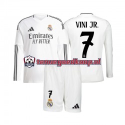 Thuis Tenue van Real Madrid Vinicius Junior 7 Kind 2-13 jaar 2024-25 Lange Mouw