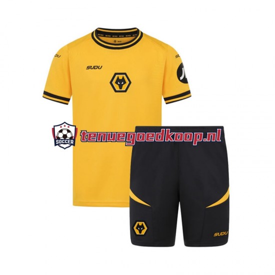 Thuis Tenue van Wolverhampton Wanderers Kind 2-13 jaar 2024-25 Korte Mouw